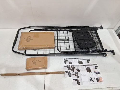 COLLAPSIBLE FOLDING SHOPPING CART WITH WATERPROOF BAG - BLACK image 3