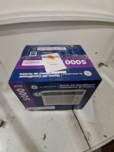GE APPLIANCES ELECTRONIC WINDOW AIR CONDITIONER - 5,000 BTU - 150SQ.FT - WHITE (MODEL: AWAS05BWFC) image 5