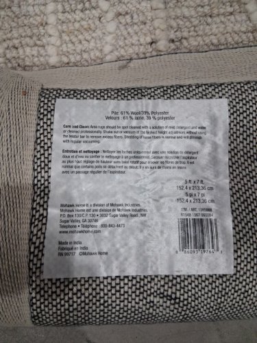 Bora Area Rug WITH Geometric Pattern - 5ft x 7ft - grey & ivory (model:1985988) image 3