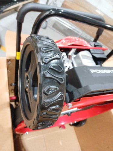 PowerSmart EasyCut 4-Stroke Height Adjustable Gas Lawn Mower - 18" - 144CC - Red image 9