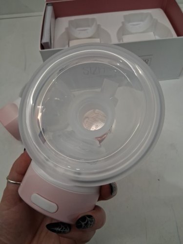 MOMCOZY DOUBLE WEARABLE HANDS FREE BREAST PUMPS - WHITE/PINK (MODEL: S12 PRO-V) image 6