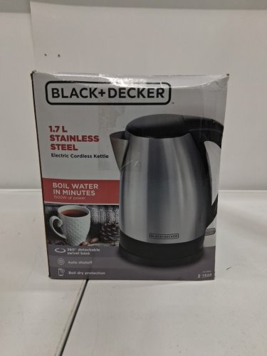 BLACK+DECKER 1.7L Stainless Steel Electric Kettle - (model: KE1518SD) image 4