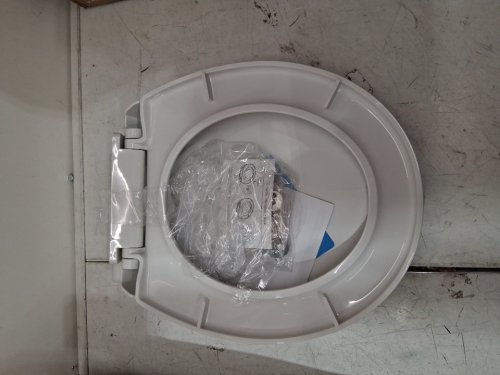 Garvee Round Toilet Seat with Slow Soft Close - 17" - white (model: pho-0r8ldvyt) image 2
