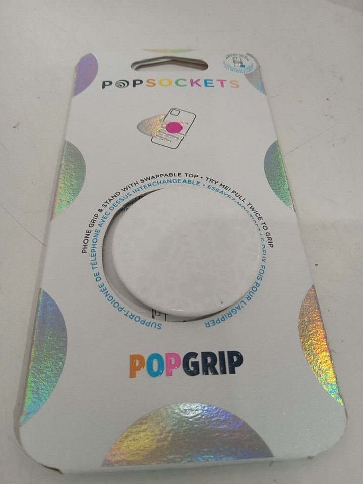 POPSOCKETS POPGRIP adhesive Phone Grip & Stand with swappable top - white glossy flowers image 2