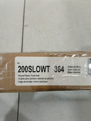Bemis Slow Close Elongated Closed Front Toilet Seat - 19" x 14.31" - Colonial Blue - (Model: 1200SLOWT 364) image 4