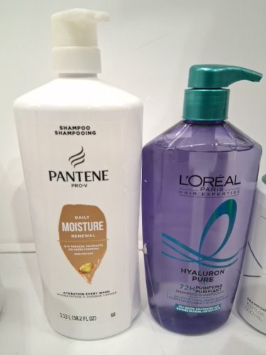 3 ASSORTED SHAMPOOS - ASSORTED BRANDS, SIZES AND TYPES - PANTENE / L'OREAL / AMOS image 3
