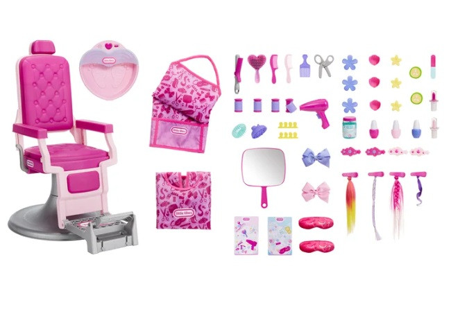 50PC Little Tikes Deluxe salon & Spa set with Chair, footbath, and accessories (Model: 1851484) image 2