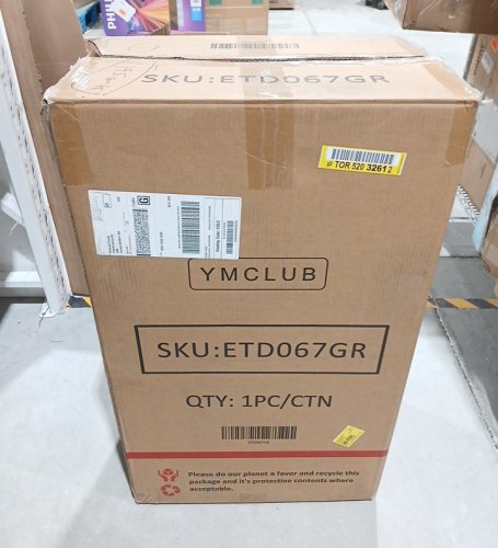 YMCLUB DOUBLE WAGON STROLLER WITH CANOPY - 350 LBS CAPACITY - GREY (ITEM: ETD067GR) image 2