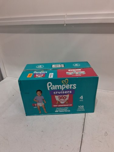 108PK PAMPERS CRUISERS DISPOSABLE BABY DIAPERS - SIZE 4 image 2