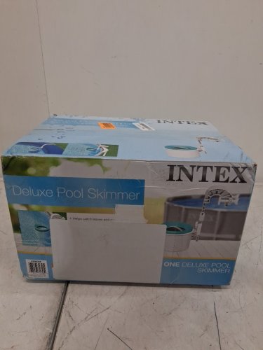 INTEX KRYSTAL CLEAR POOL BASICS ABOVE-GROUND POOL DELUXE WALL-MOUNTED AUTOMATIC SWIMMING POOL SURFACE SKIMMER - BLUE/WHITE (MODEL: 28000E) image 2