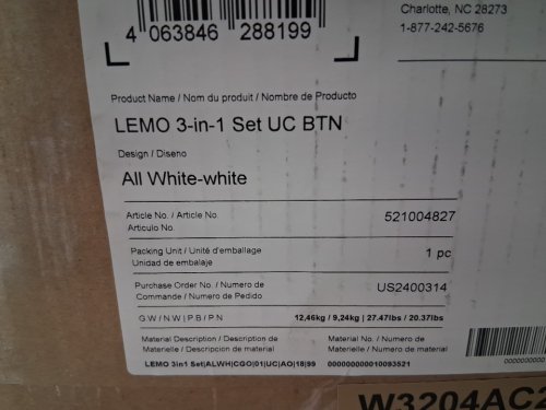 CYBEX GOLD LEMO 3-IN-1 CONVERTIBLE HIGH CHAIR - UP TO 209LBS - all white (MODEL: 521004827) image 12