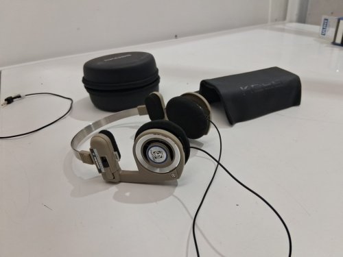 Koss Porta Pro Limited Edition Rhythm Beige Headphones with Microphone, Volume Control, and Remote image 3