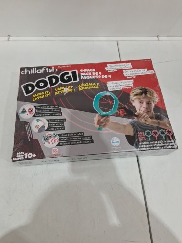 14pc CHILLAFISH DODGI shoot-and-catch slingshoT GAME - green/red (Model: 1785097) image 2