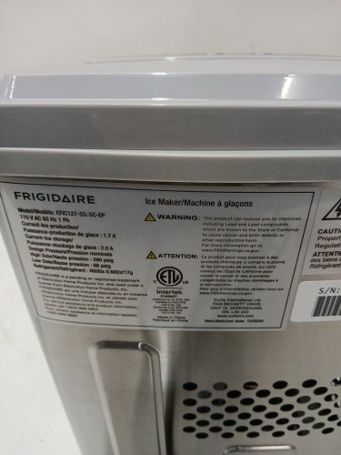 Frigidaire Stainless Steel Countertop Ice Maker with 26 lb/Day bullet ice - Silver (model: EFIC127-SS-SC-EP) image 5