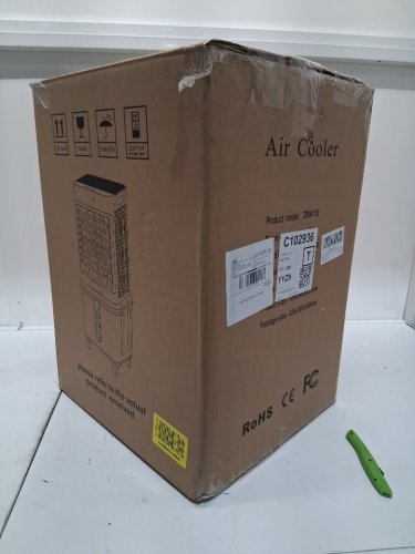 Portable Air Cooler with Water Tank Evaporative Cooling - 8l - white/grey (model: zwn-112) image 2