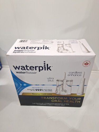 WATERPIK ULTRA PLUS & CORDLESS ENHANCE WATER FLOSSER COMBO PACK - WHITE (MODEL: 2702338) image 2