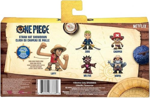 5PC ONE Piece mini action figurines - Straw hat showdown - Luffy, Zorro, Chopper, Mr. Five & Wapol (model: 63338) image 2