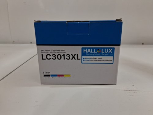 8PK HALLOLUX Ink Cartridges XL for various Brother inkjet printers - black, cyan, magenta, yellow (model: LC3013xl) image 4