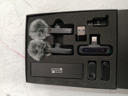 2PK WARM BOX WIRELESS LAVALIER MICROPHONE - BLACK image 3