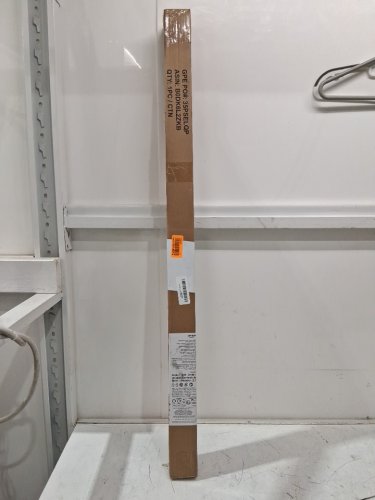 Amazon Basics Adjustable Length Clothes Hanging Rod with wall drill holes - 48" to 72" - chrome (model: ‎GAR-48-72-CHR) image 2