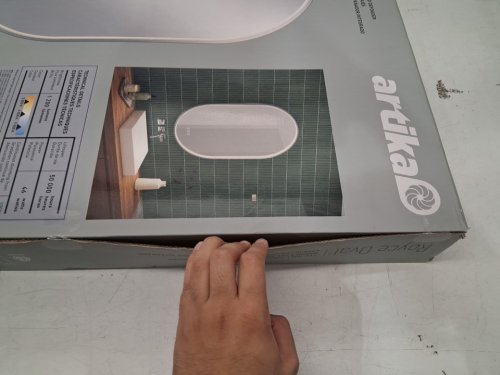 Artika Royce Oval LED Mirror with Integrated Defogger & 3 Light Colors - 3000K-5000K - 20" x 32" - silver (model : 1671618) image 6