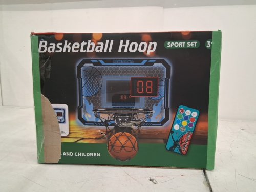HYES DOOR BASKETBALL HOOP WITH SCOREBOARD- BLUE (MODEL:988-826B1) image 2