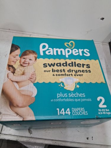 144PK PAMPERS SWADDLERS DISPOSABLE DIAPERS - SIZE 2 (12LBS -18LBS) image 4