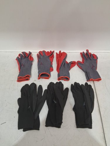 7PR HAND CREW FOAM LATEX COATED WORK GLOVES - large - RED/GREY/BLACK (MODEL: 1769987) image 3