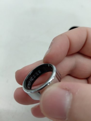 Unisex Smart Ring Wearable Fitness and Health Tracker with Companion App - Size 9 - silver image 3