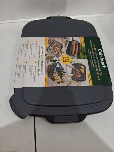 CUISINART 4-IN-1 EXPANDABLE PREP AND SERVE TUB - 4.6GAL - GREY/BLACK (MODEL: 2007043) image 2