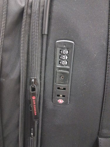 3pc Air Canada Central Softside Luggage Set with Integrated 3-digits TSA lock - black (MODEL:2024305) image 5