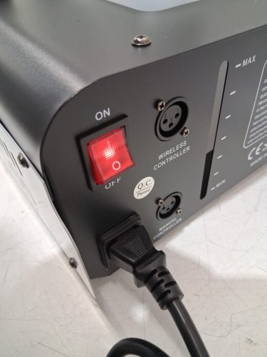 Qizin smoke fog machine wired and wireless control high output - 1500w - Silver/black (model: fogger-1500w) image 9