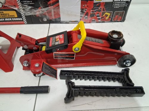 TORIN BIG RED HYDRAULIC TROLLEY FLOOR JACK COMBO WITH 2 JACK STANDS 2 TON CAPACITY (MODEL:T82001S) image 7