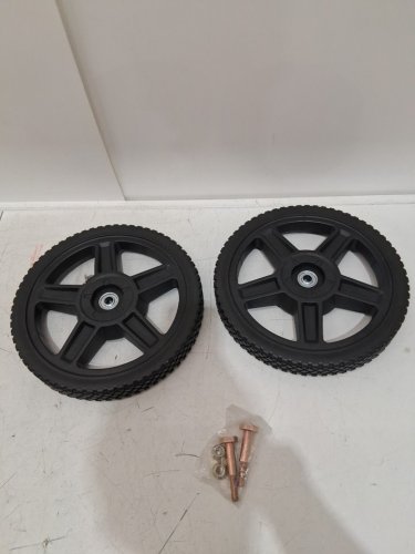 2PK Push Mower Plastic Wheels Fits Craftsman Mower - 12" - black image 3