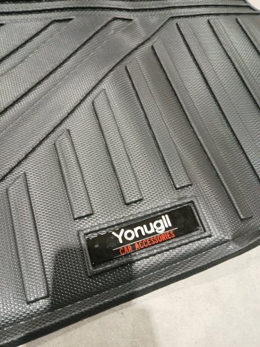 YONUGLI CUSTOM CARGO trunk liner mat for 2014-2019 toyota highlander - black image 4