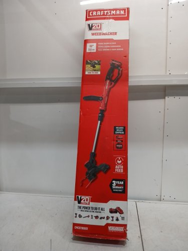 CRAFTSMAN Weedwacker V20 Cordless String Trimmer with 13-in Cutting Radius, Automatic Line Feed - black and red - (model:CMCST900D1) image 4