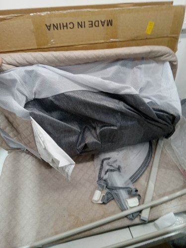 Baby Bassinet Bedside Sleeper crib - grey/white image 6