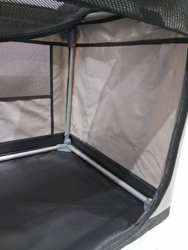 petsfit collapsibke dog crate - medium size dogs - 30" x 19.5" x 19.5" - grey (model : DCC1041224AL) image 7