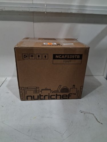 nutrichef 8-IN-1 glass air fryer with clear fry bowl for best cooking results - 5.8qt - BLACK/clear (MODEL: ncaf539tb) image 2