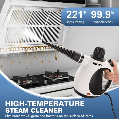 KLONA handheld steam cleaner with 10 attachments - 100-120v - (model: HY-307) image 3