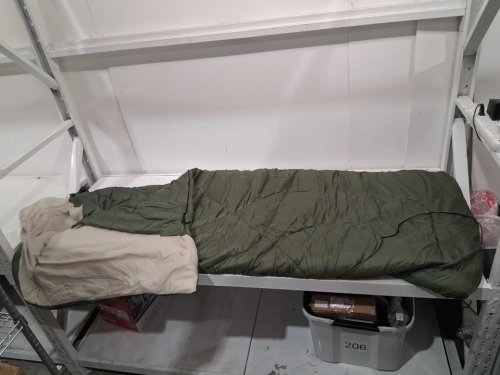 Amazon Basics 5°C Cool Weather Two-Person Sleeping Bag with Carry Bag - 2-PERSON 87" x 59" - Olive Green (MODEL: B0BKKW1CV6) image 3