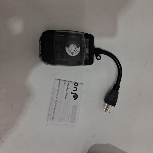 Fosmon WATERPROOF Outdoor Timer Outlet - 24H/15AMP/2HP - BLACK - (MODEL:C-10707US) image 3