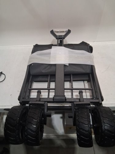 MAC SPORTS FOLDING WAGON WITH BRAKES AND POCKETS - 8.6" X 21.7" X 25" - 350LBS CAP - BLACK (MODEL: 1872234) image 5