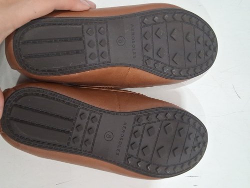 Women's Aerosoles BUCKLE SLIP ON Loafer FLATS - 8 - TAN BROWN (STYLE: 1863915) image 3