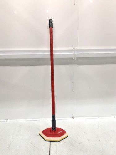 vileda bath shower magic sponge mop 360 reusable swivel head - red/grey image 3