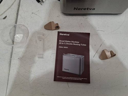neretva 20-in-1 nonstick ceramic bread maker - 2lbs max - silver (model: pe8866su) image 5