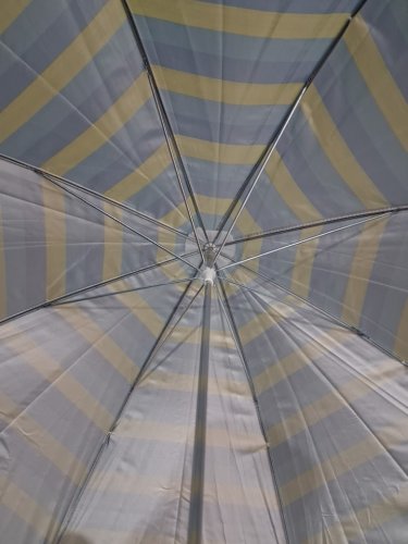Caribbean Joe Beach Umbrella for Chair Adjustable and Universal Clamp - 48'' - stripes - ( model: cj-48by ) image 3