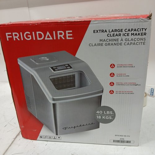 FRIGIDAIRE XL DIGITAL ICE MAKER - MAKES 40LBS/DAY - STAINLESS STEEL (MODEL: EFIC452-SS-CU) image 5