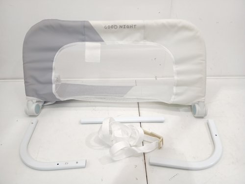 Toddler Portable Foldable Bed Rail - 30" - Grey image 2