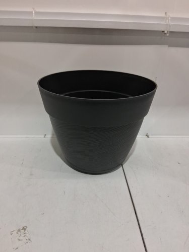 allen and roth Round Contemporary Modern IndoorOutdoor Planter-14.13"-black (model:US914002) image 2